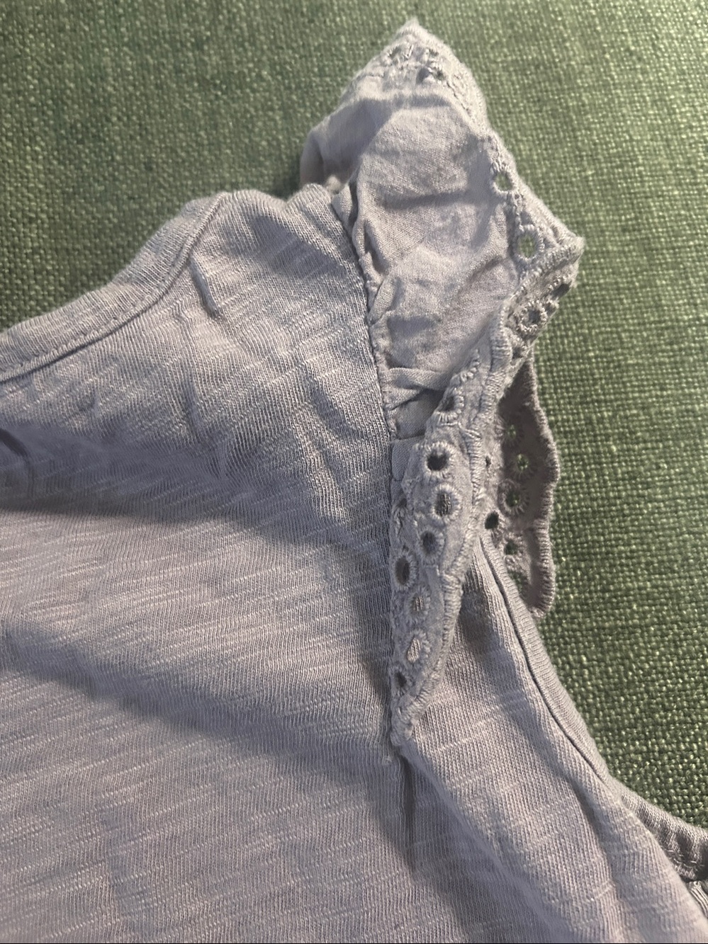 jumping beans Lavender Eyelet Ruffle Tank Top - Picture 8 of 9